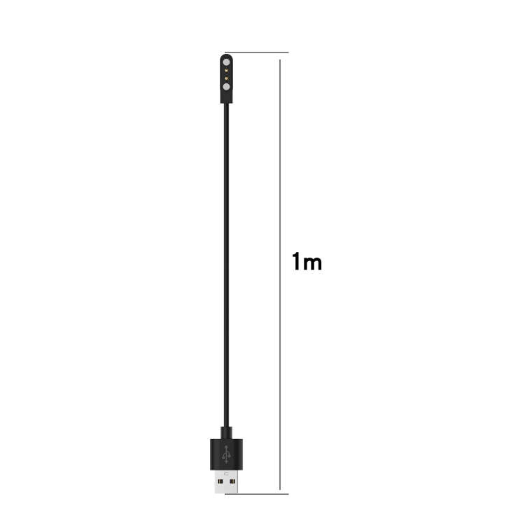 For Realme Watch 3 Magnetic Cradle Charger USB Charging Cable, Lenght: 1m(White)