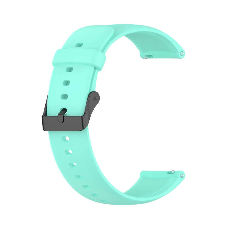 For Realme Watch 3 Solid Color Soft Silicone Watch Band(Teal)