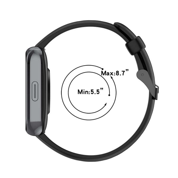 For Realme Watch 3 Solid Color Soft Silicone Watch Band(Dark Green)