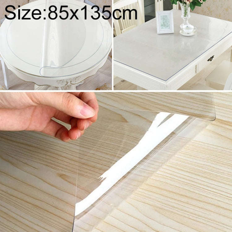 Transparent Soft Glass Tablecloth Household Waterproof Tablecloth PVC Table Mat, Thickness: 1mm, ...