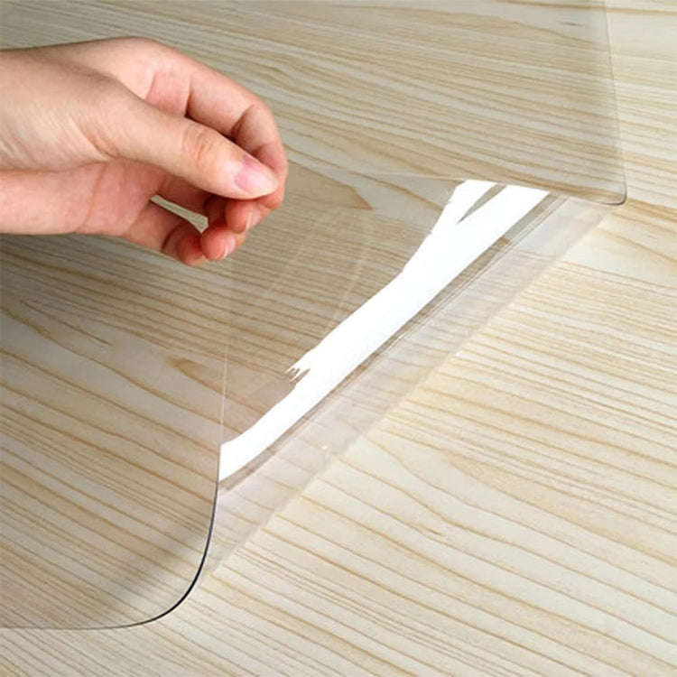 Transparent Soft Glass Tablecloth Household Waterproof Tablecloth PVC Table Mat, Thickness: 1mm, ...