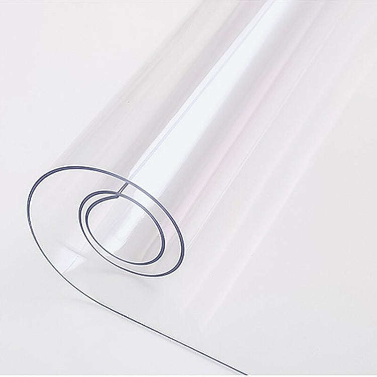 Transparent Soft Glass Tablecloth Household Waterproof Tablecloth PVC Table Mat, Thickness: 1mm, ...