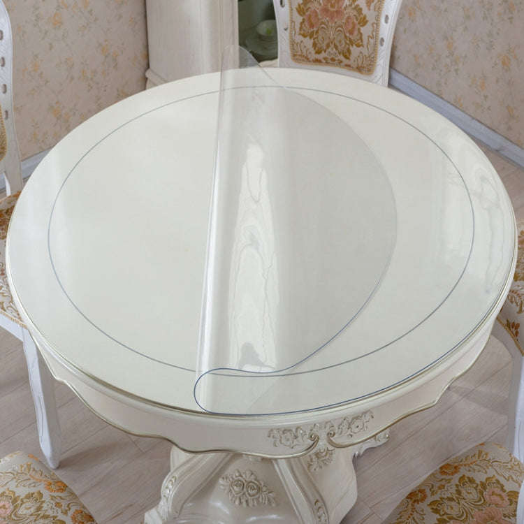 Transparent Soft Glass Tablecloth Household Waterproof Tablecloth PVC Table Mat, Thickness: 1mm, ...