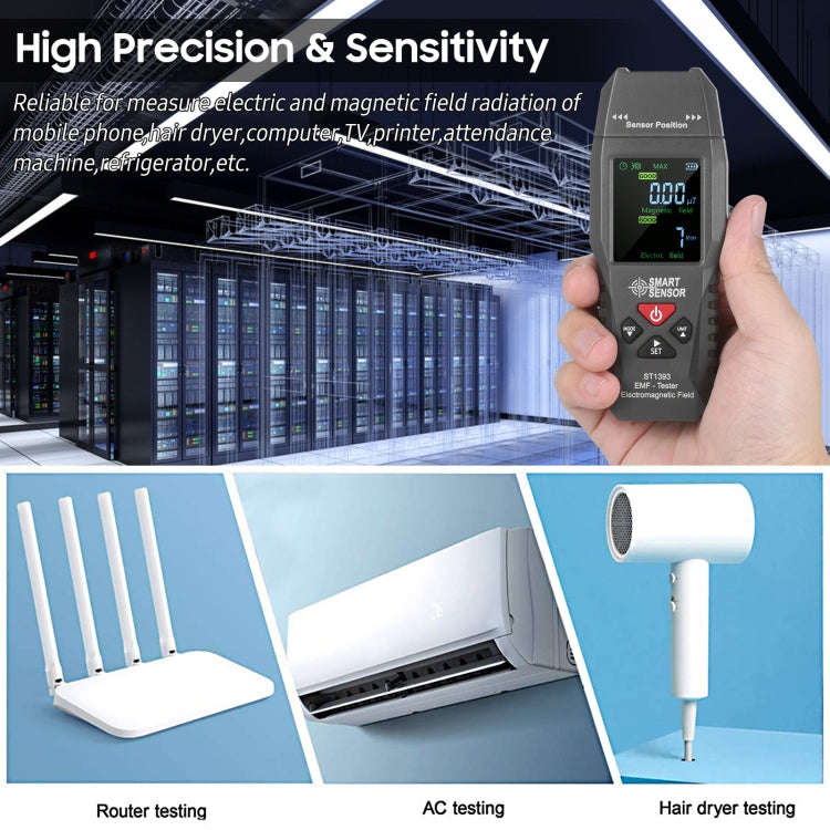 SmartSensor AS1392 Handheld Electromagnetic Radiation Detector(Blue)