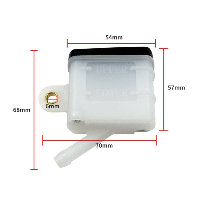 3 PCS Motorcycle Rear Brake Pump Upper Pump Split Large Oiler, Style:Square