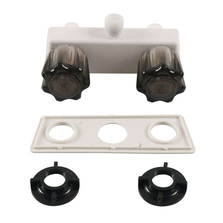 A7616-01 Dual Knob RV Shower Faucet Valve Diverter(Brown)