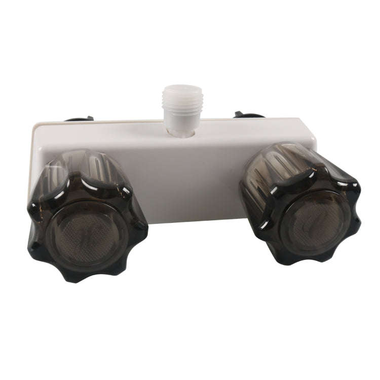 A7616-01 Dual Knob RV Shower Faucet Valve Diverter(Brown)
