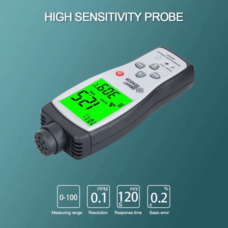 SmartSensor AR8500 Handheld Ammonia Gas NH3 Detector Meter