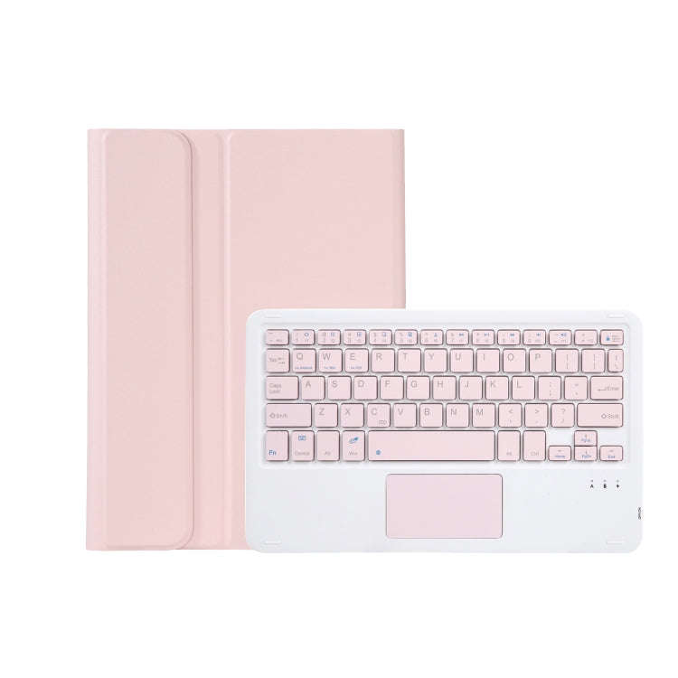 AM18-A Bluetooth Keyboard Leather Case with Touchpad For Lenovo XiaoXin Pad Pro 2022 11.2 inch(Pink)