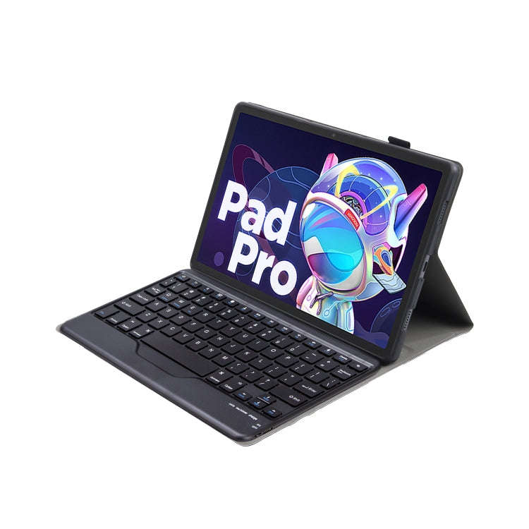 AM18-B Bluetooth Keyboard Leather Case For Lenovo XiaoXin Pad Pro 2022 11.2 inch(Black)