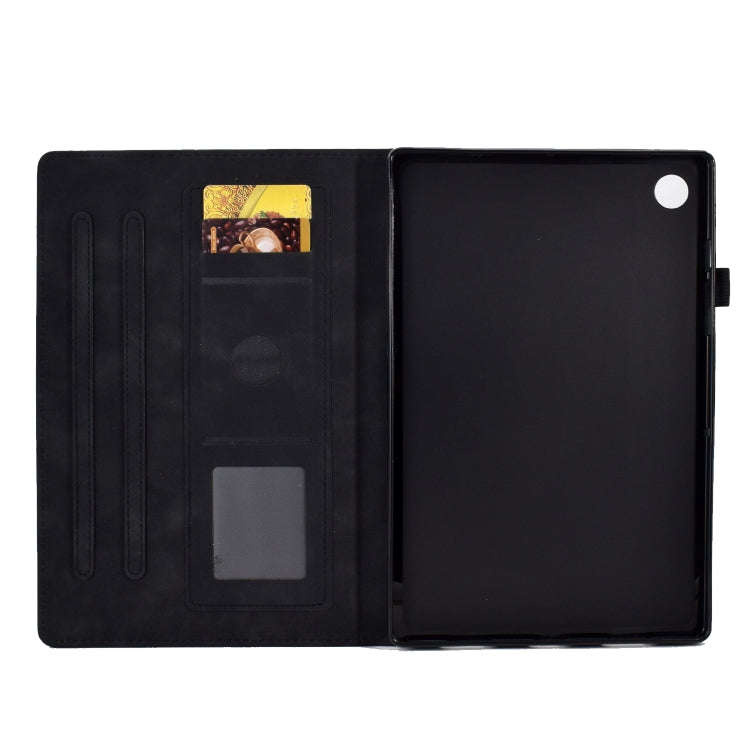 For Huawei MatePad T 10 / T 10s / Honor Pad 6 / X6 Embossed Smile Flip Tablet Leather Case(Black)