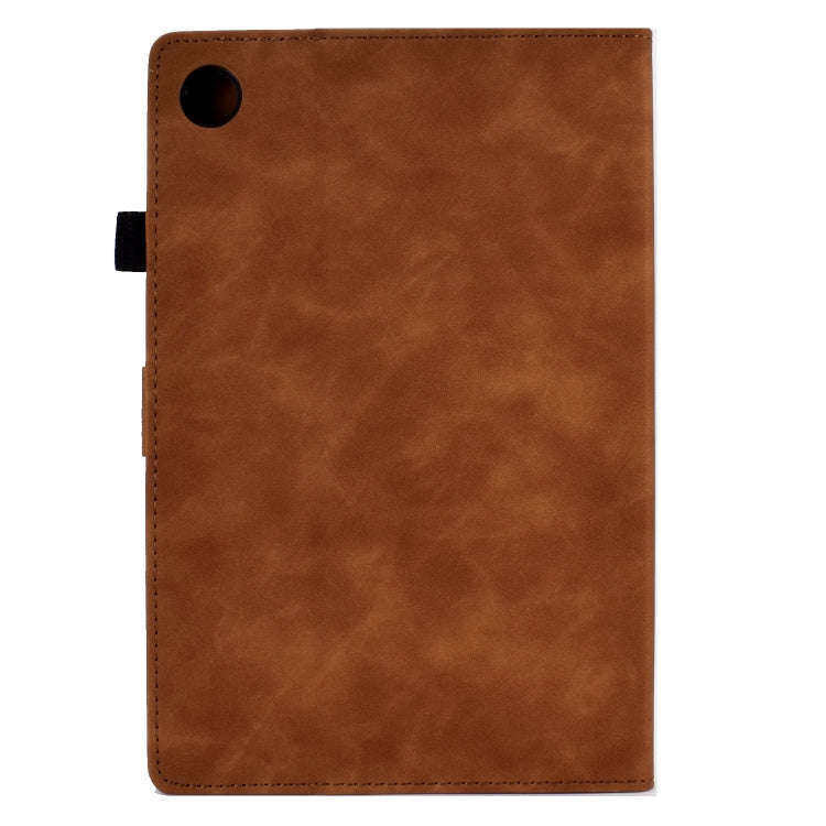 For Huawei MatePad T 10 / T 10s / Honor Pad 6 / X6 Embossed Smile Flip Tablet Leather Case(Brown)