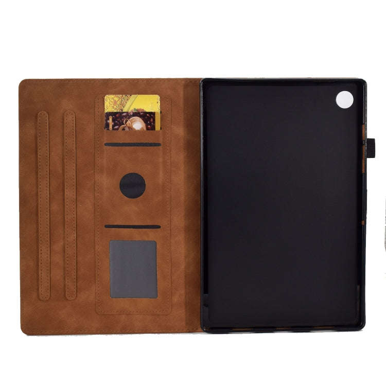 For Huawei MatePad T 10 / T 10s / Honor Pad 6 / X6 Embossed Smile Flip Tablet Leather Case(Brown)