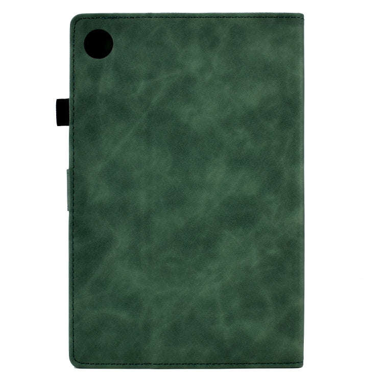 For Huawei MatePad T 10 / T 10s / Honor Pad 6 / X6 Embossed Smile Flip Tablet Leather Case(Green)