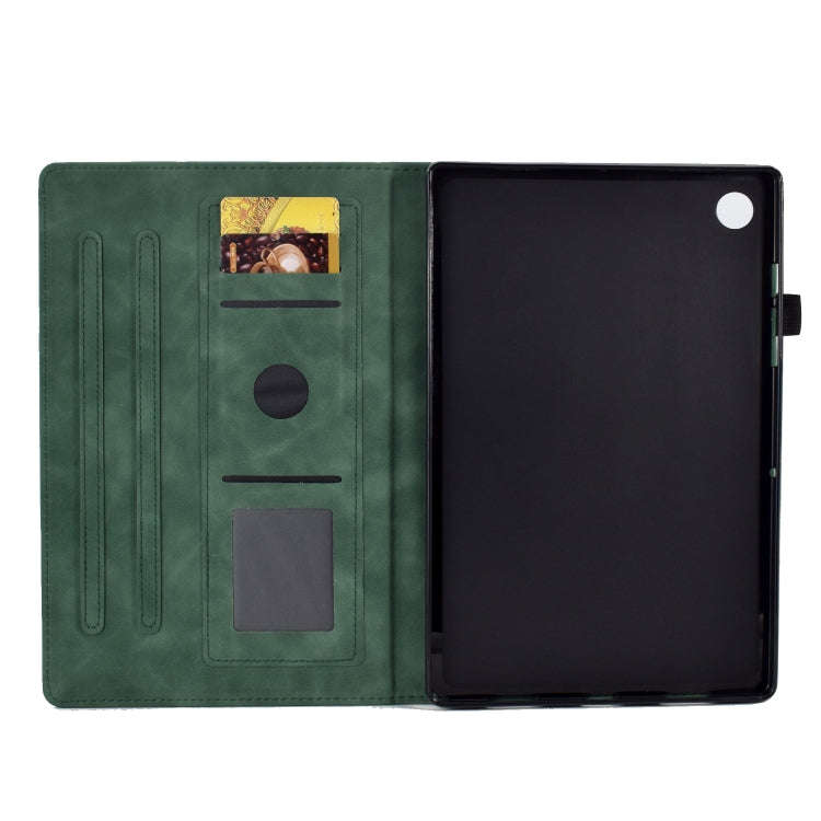 For Huawei MatePad T 10 / T 10s / Honor Pad 6 / X6 Embossed Smile Flip Tablet Leather Case(Green)