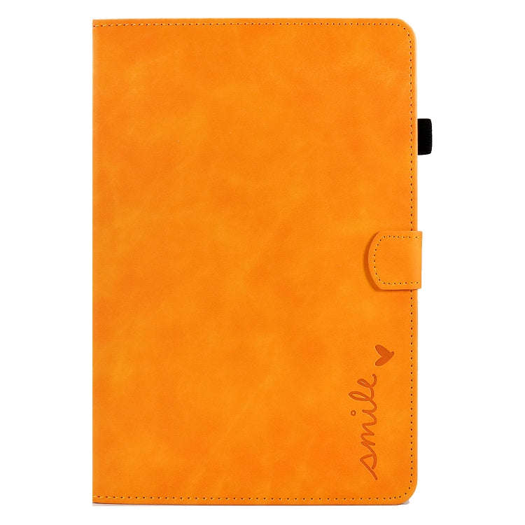 For Huawei MatePad T 10 / T 10s / Honor Pad 6 / X6 Embossed Smile Flip Tablet Leather Case(Khaki)