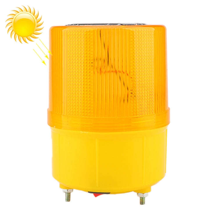 Night Solar Safety Warning Flash Light, Specification:01 Screw Fixed(Yellow)