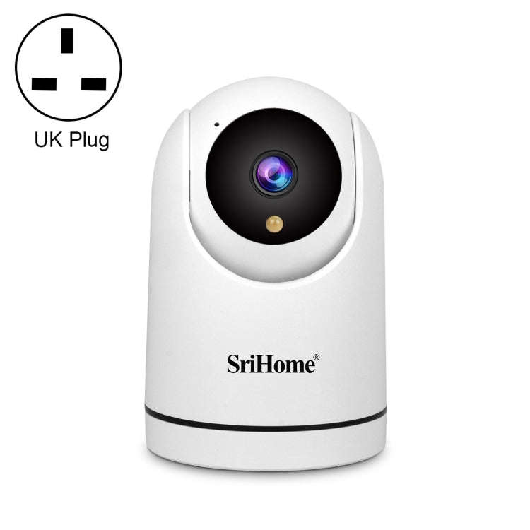 SriHome SH042 2.0MP 1080P HD AI WiFi Pan-tilt Surveillance Camera(UK Plug)