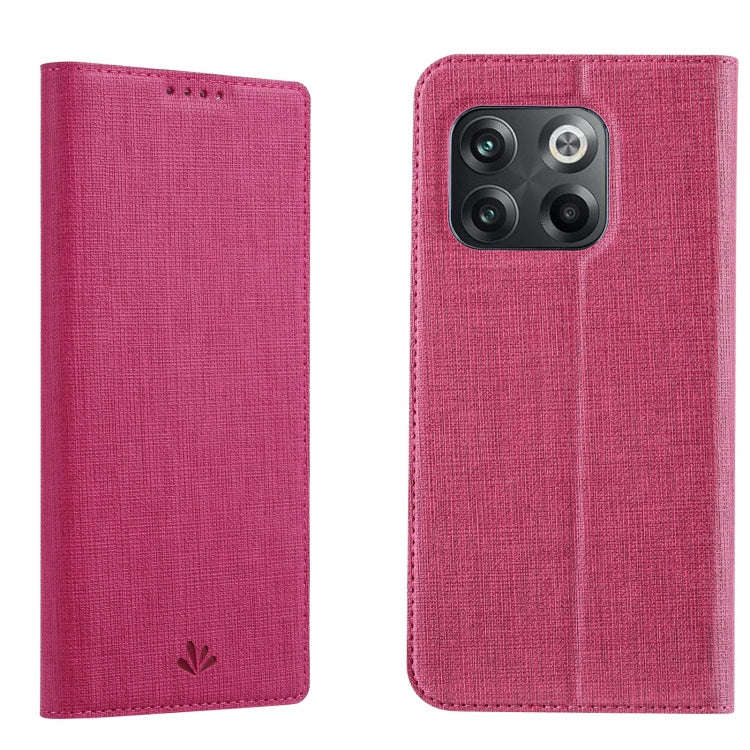 For OnePlus 10T 5G/Ace Pro 5G ViLi DMX Series TPU + PU Shockproof Leather Phone Case(Rose Red)