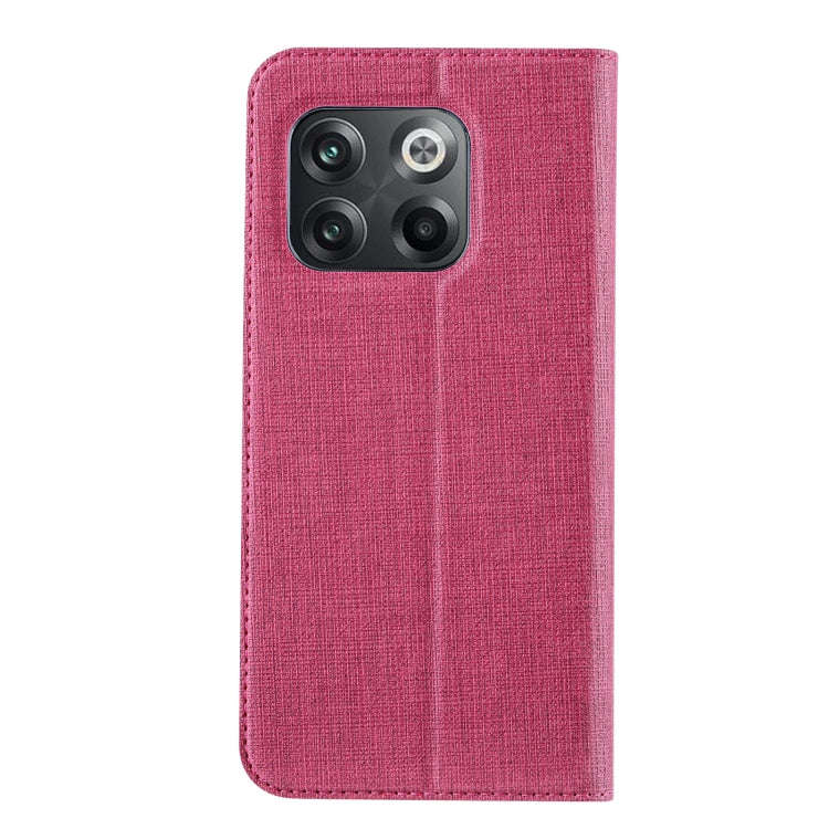 For OnePlus 10T 5G/Ace Pro 5G ViLi DMX Series TPU + PU Shockproof Leather Phone Case(Rose Red)