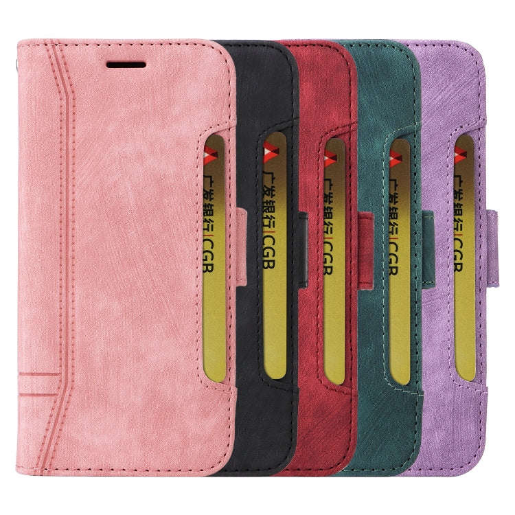 For Honor X8 BETOPNICE Dual-side Buckle Leather Phone Case(Red)