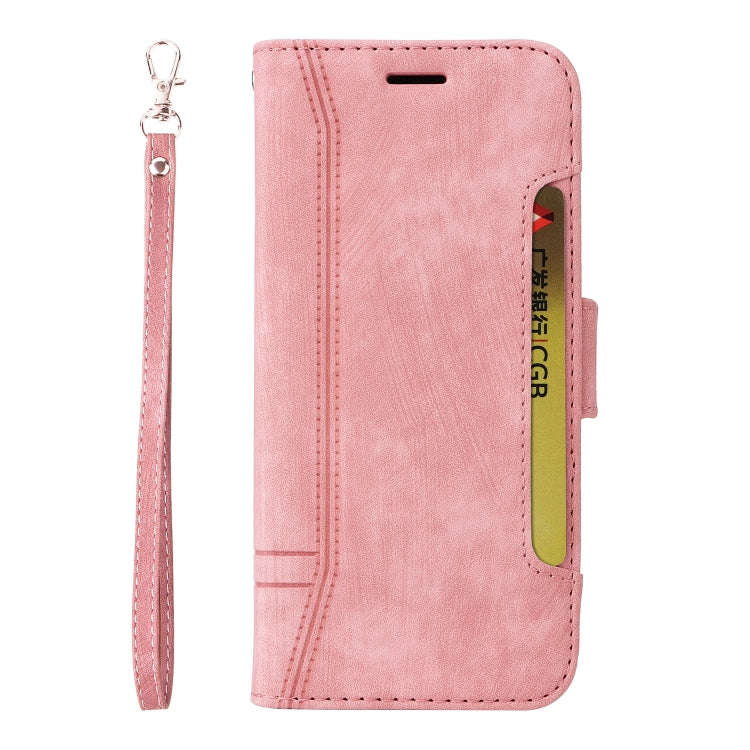 For Honor X7 BETOPNICE Dual-side Buckle Leather Phone Case(Pink)