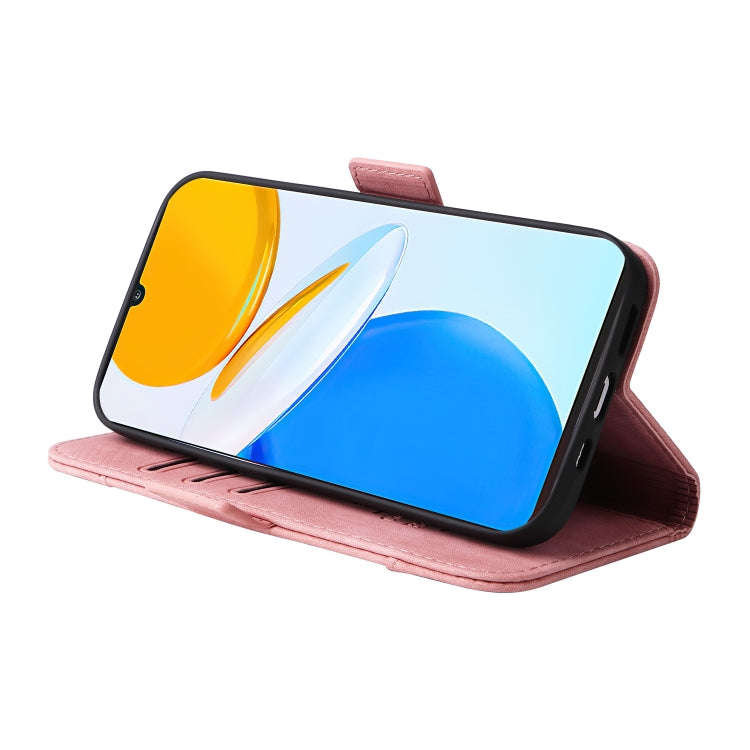 For Honor X7 BETOPNICE Dual-side Buckle Leather Phone Case(Pink)