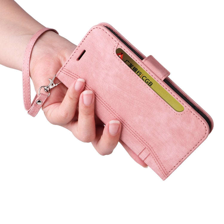 For Honor X7 BETOPNICE Dual-side Buckle Leather Phone Case(Pink)