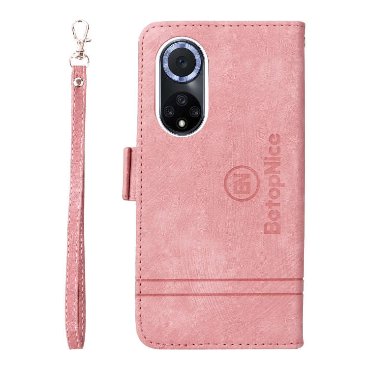 For Huawei nova 9 BETOPNICE Dual-side Buckle Leather Phone Case(Pink)