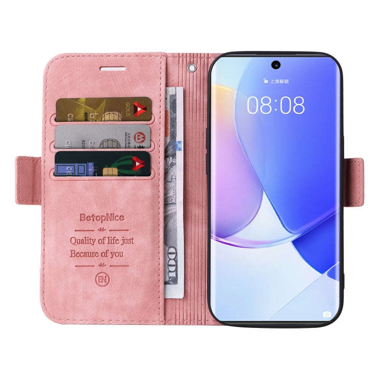 For Huawei nova 9 BETOPNICE Dual-side Buckle Leather Phone Case(Pink)