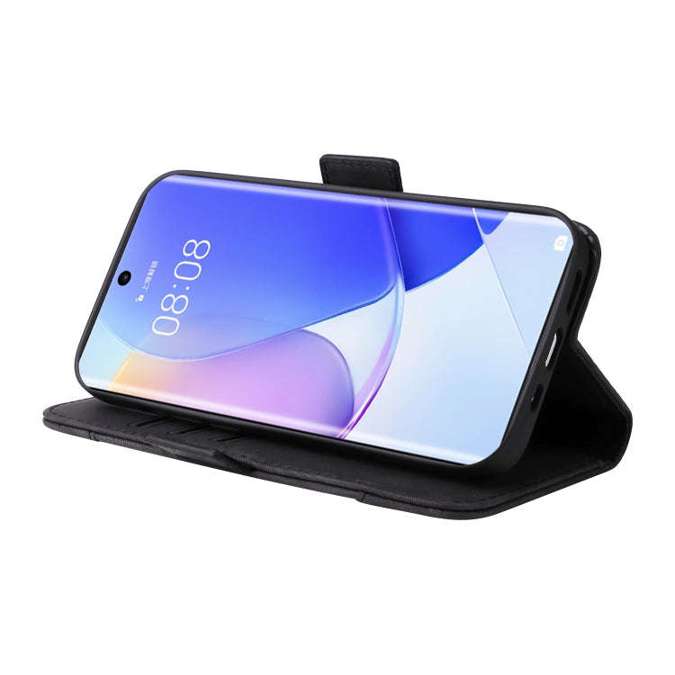 For Huawei nova 9 BETOPNICE Dual-side Buckle Leather Phone Case(Black)