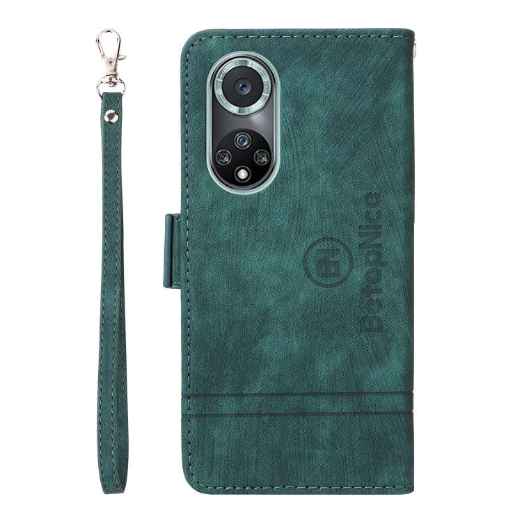For Huawei nova 9 Pro BETOPNICE Dual-side Buckle Leather Phone Case(Green)