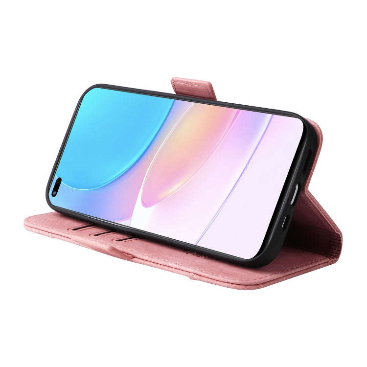 For Huawei nova 8i BETOPNICE Dual-side Buckle Leather Phone Case(Pink)