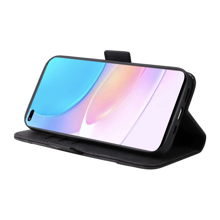 For Huawei nova 8i BETOPNICE Dual-side Buckle Leather Phone Case(Black)