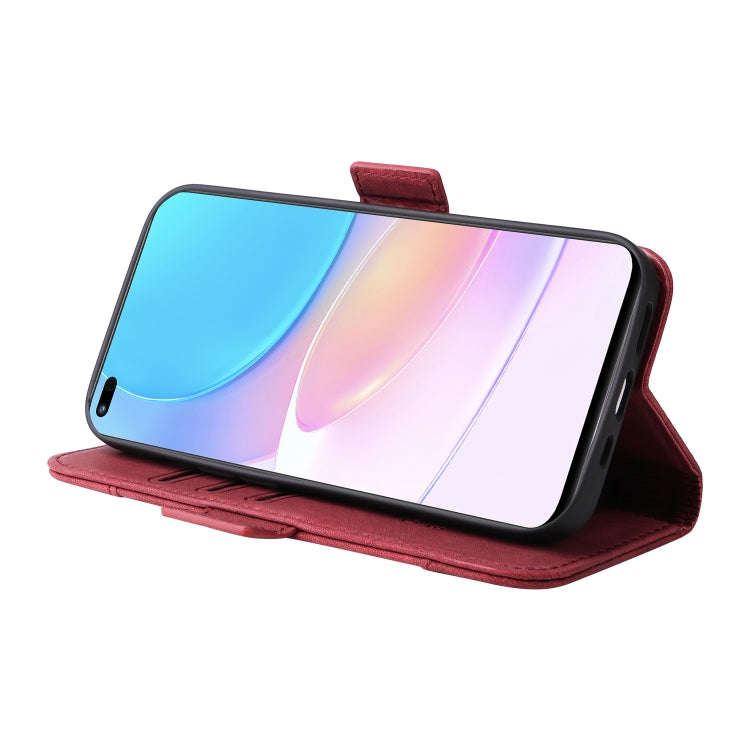 For Huawei nova 8i BETOPNICE Dual-side Buckle Leather Phone Case(Red)