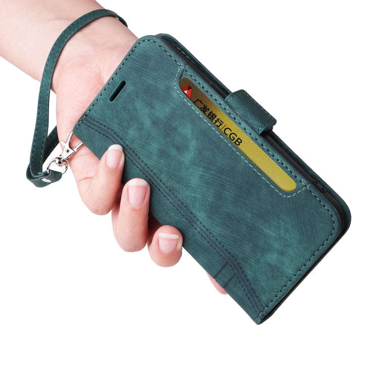 For Honor Magic4 BETOPNICE Dual-side Buckle Leather Phone Case(Green)