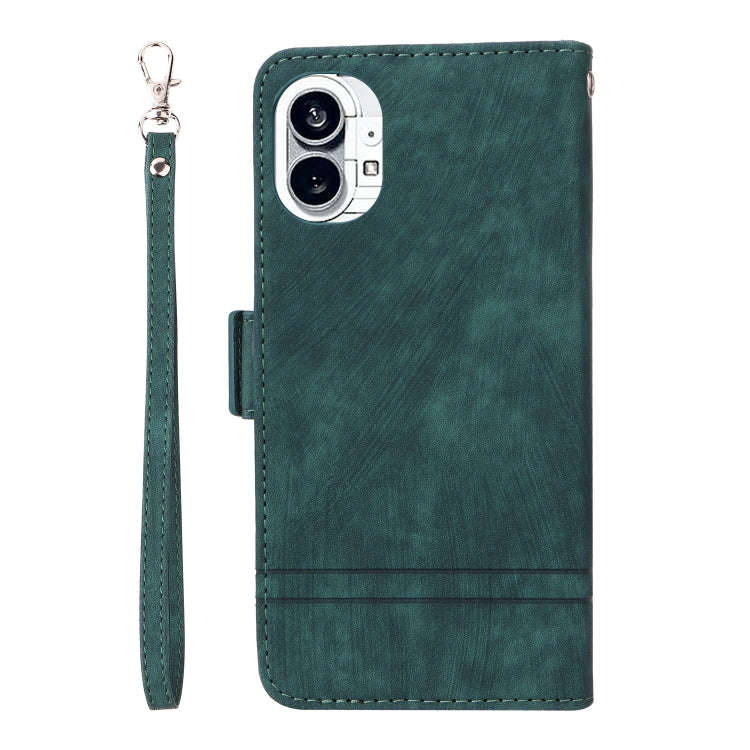 For Nothing Phone 1 BETOPNICE Dual-side Buckle Leather Phone Case(Green)