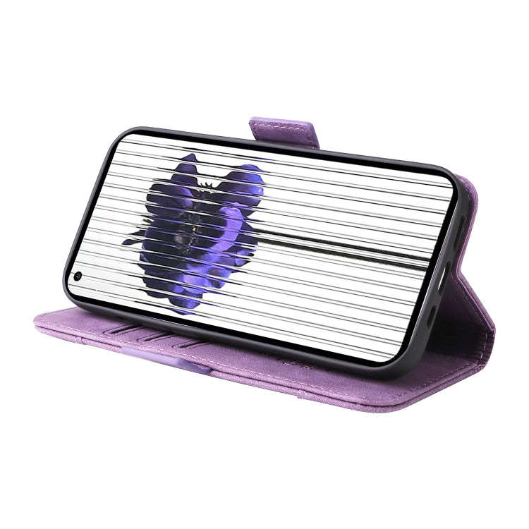 For Nothing Phone 1 BETOPNICE Dual-side Buckle Leather Phone Case(Purple)