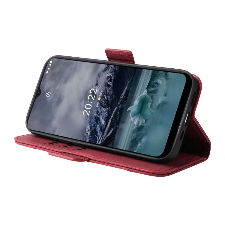 For Nokia G21 BETOPNICE Dual-side Buckle Leather Phone Case(Red)