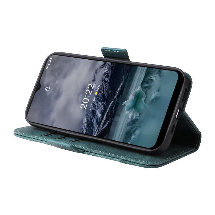 For Nokia G21 BETOPNICE Dual-side Buckle Leather Phone Case(Green)