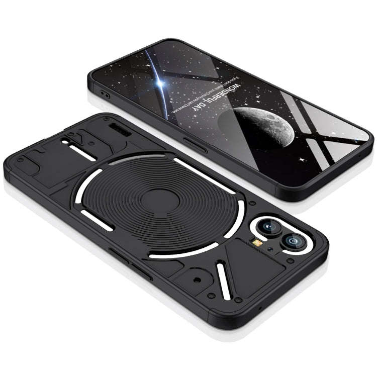 For Nothing Phone 1 GKK Three Stage Splicing Full Coverage PC Phone Case(Black)
