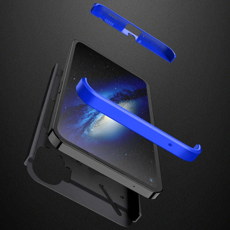 For Nothing Phone 1 GKK Three Stage Splicing Full Coverage PC Phone Case(Black Blue)