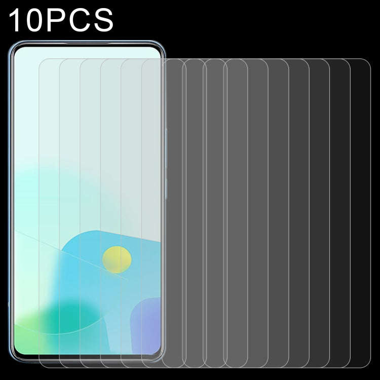For ZTE Axon 30S 10pcs 0.26mm 9H 2.5D Tempered Glass Film