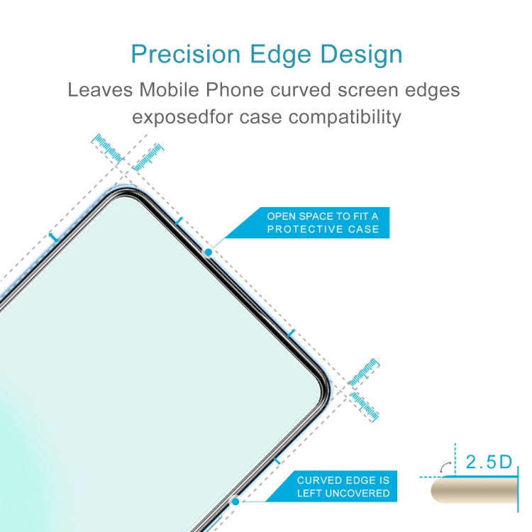 For ZTE Axon 30S 50pcs 0.26mm 9H 2.5D Tempered Glass Film