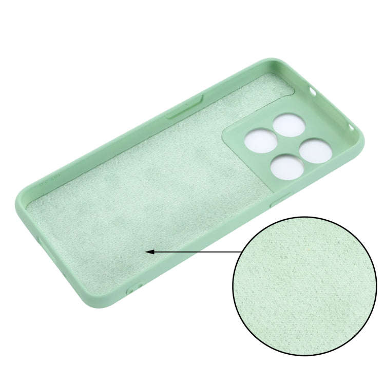 For OnePlus 10T 5G / ACE Pro Pure Color Liquid Silicone Shockproof Phone Case(Green)