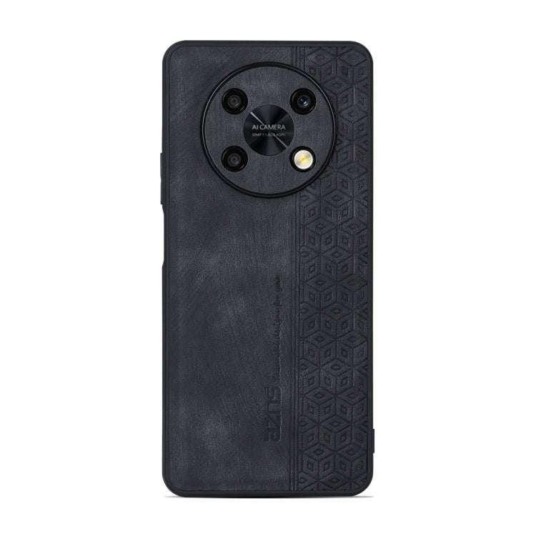 For Huawei Enjoy 50 Pro / nova Y90 AZNS 3D Embossed Skin Feel Phone Case(Black)
