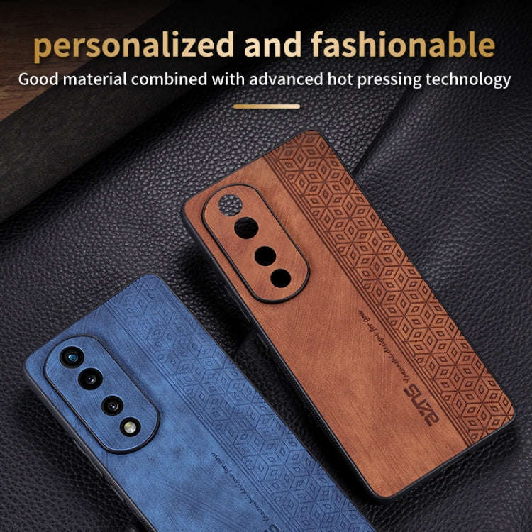 For Honor 70 AZNS 3D Embossed Skin Feel Phone Case(Sapphire Blue)