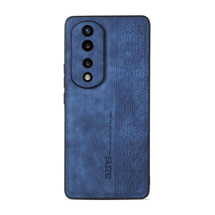 For Honor 70 Pro / 70 Pro+ AZNS 3D Embossed Skin Feel Phone Case(Sapphire Blue)
