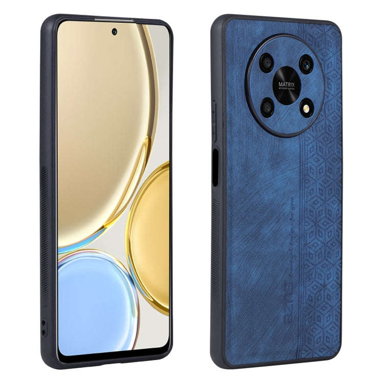 For Honor X30 / X9 AZNS 3D Embossed Skin Feel Phone Case(Sapphire Blue)