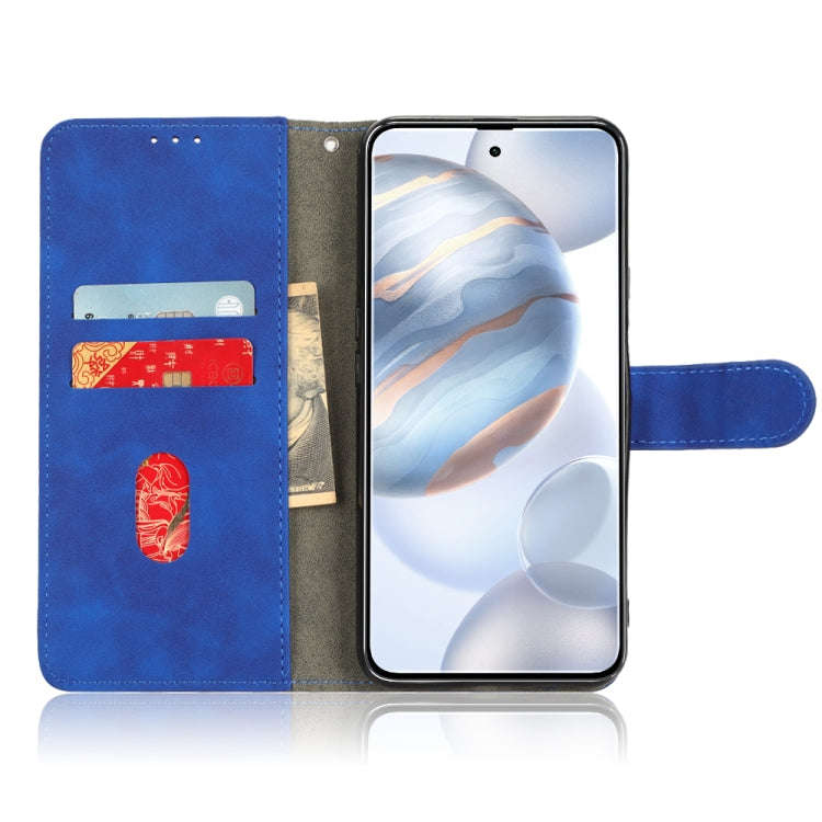 For Cubot X50 Skin Feel Magnetic Flip Leather Phone Case(Blue)